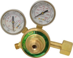 Value Collection - 4,000 CFH Flow Range, 540 CGA Inlet Connection, Female Fitting, 80 Max psi, Oxygen Welding Regulator - 9/16-18 Thread, 80 Max psi Outlet, Right Hand Rotation - Exact Tool & Supply