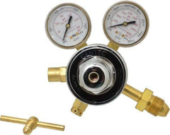 Value Collection - 5,000 CFH Flow Range, 580 CGA Inlet Connection, Male Fitting, 175 Max psi, Inert gas Welding Regulator - 9/16-18 Thread, 175 Max psi Outlet, Right Hand Rotation - Exact Tool & Supply
