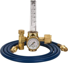Value Collection - 0 to 60 SCFM Flow Range, 320 CGA Inlet Connection, Male Fitting, 4,000 Max psi, Carbon Dioxide Welding Regulator - 5/8-18 Thread, Right Hand Rotation - Exact Tool & Supply