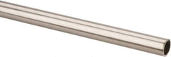 Made in USA - 6' Long, 1/2" OD, 304 Stainless Steel Tube - 0.035" Wall Thickness - Exact Tool & Supply