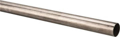 Made in USA - 6' Long, 1" OD, 304 Stainless Steel Tube - 0.035" Wall Thickness - Exact Tool & Supply
