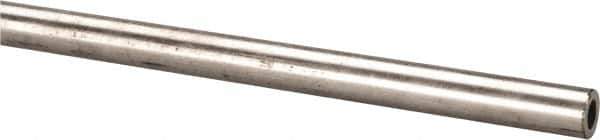 Made in USA - 6' Long, 1/4" OD, 304 Stainless Steel Tube - 0.049" Wall Thickness - Exact Tool & Supply