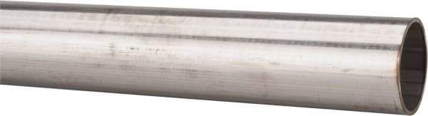 Made in USA - 6' Long, 1-1/2" OD, 304 Stainless Steel Tube - 0.065" Wall Thickness - Exact Tool & Supply
