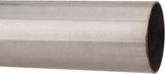 Made in USA - 6' Long, 3" OD, 304 Stainless Steel Welded Tube - 0.065" Wall Thickness - Exact Tool & Supply