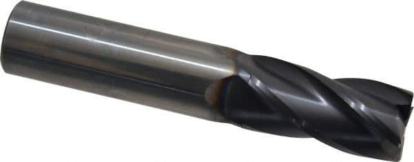 OSG - 3/4", 1-1/2" LOC, 3/4" Shank Diam, 4" OAL, 4 Flute, Solid Carbide Square End Mill - Single End, TiAlN Finish, Spiral Flute, 30° Helix, Centercutting, Right Hand Cut, Right Hand Flute, Series 404 - Exact Tool & Supply