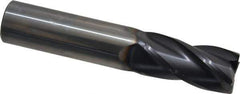 OSG - 3/4", 1-1/2" LOC, 3/4" Shank Diam, 4" OAL, 4 Flute, Solid Carbide Square End Mill - Single End, TiAlN Finish, Spiral Flute, 30° Helix, Centercutting, Right Hand Cut, Right Hand Flute, Series 404 - Exact Tool & Supply
