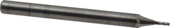 OSG - 1/32", 5/64" LOC, 1/8" Shank Diam, 1-1/2" OAL, 4 Flute, Solid Carbide Square End Mill - Single End, Uncoated, Spiral Flute, 30° Helix, Centercutting, Right Hand Cut, Right Hand Flute, Series 414 - Exact Tool & Supply
