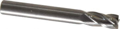 OSG - 1/4", 1/2" LOC, 1/4" Shank Diam, 2" OAL, 4 Flute, Solid Carbide Square End Mill - Single End, Uncoated, Spiral Flute, 30° Helix, Centercutting, Right Hand Cut, Right Hand Flute, Series 414 - Exact Tool & Supply