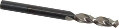 Walter-Titex - #7 130° Parabolic Flute Vanadium High Speed Steel Screw Machine Drill Bit - Bright Finish, Right Hand Cut, 1-1/32" Flute Length, 2-7/16" OAL, Split Point, Straight Shank - Exact Tool & Supply