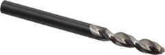 Walter-Titex - #10 130° Parabolic Flute Vanadium High Speed Steel Screw Machine Drill Bit - Bright Finish, Right Hand Cut, 1-1/32" Flute Length, 2-7/16" OAL, Split Point, Straight Shank - Exact Tool & Supply