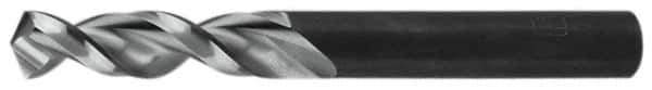 Walter-Titex - 0.3858" 130° Parabolic Flute Vanadium High Speed Steel Screw Machine Drill Bit - Bright Finish, Right Hand Cut, 1-11/16" Flute Length, 3-1/2" OAL, Split Point, Straight Shank - Exact Tool & Supply