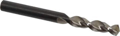 Walter-Titex - 0.2717" 130° Parabolic Flute Vanadium High Speed Steel Screw Machine Drill Bit - Bright Finish, Right Hand Cut, 34mm Flute Length, 2-29/32" OAL, Split Point, Straight Shank - Exact Tool & Supply