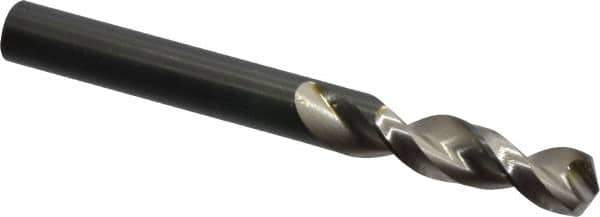 Walter-Titex - 0.3268" 130° Parabolic Flute Vanadium High Speed Steel Screw Machine Drill Bit - Bright Finish, Right Hand Cut, 1-7/16" Flute Length, 3-1/8" OAL, Split Point, Straight Shank - Exact Tool & Supply