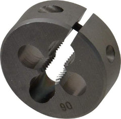 OSG - 1/4-28 UNF Thread, 1" Outside Diam High Speed Steel Round Die - 3/8" Thick, Right Hand Thread, Adjustable - Exact Tool & Supply