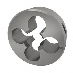OSG - 5/16-18 UNC Thread, 1" Outside Diam High Speed Steel Round Die - 3/8" Thick, Right Hand Thread, Adjustable - Exact Tool & Supply