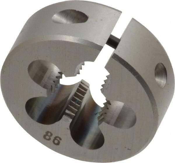 OSG - 3/8-24 UNF Thread, 1" Outside Diam High Speed Steel Round Die - 3/8" Thick, Right Hand Thread, Adjustable - Exact Tool & Supply