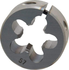 OSG - 7/16-20 UNF Thread, 1" Outside Diam High Speed Steel Round Die - 3/8" Thick, Right Hand Thread, Adjustable - Exact Tool & Supply