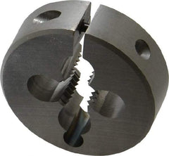 OSG - 3/8-16 UNC Thread, 1-1/2" Outside Diam High Speed Steel Round Die - 1/2" Thick, Right Hand Thread, Adjustable - Exact Tool & Supply