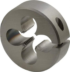 OSG - 7/16-20 UNF Thread, 1-1/2" Outside Diam High Speed Steel Round Die - 1/2" Thick, Right Hand Thread, Adjustable - Exact Tool & Supply