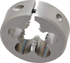 OSG - 5/8-11 UNC Thread, 1-1/2" Outside Diam High Speed Steel Round Die - 1/2" Thick, Right Hand Thread, Adjustable - Exact Tool & Supply