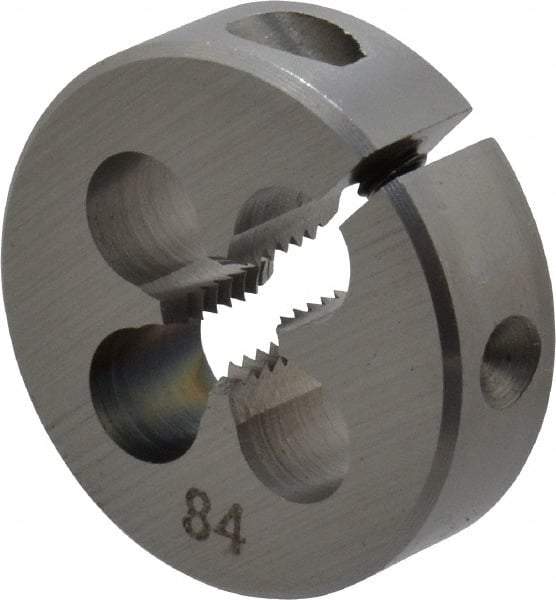 OSG - #10-32 UNF Thread, 13/16" Outside Diam High Speed Steel Round Die - 1/4" Thick, Right Hand Thread, Adjustable - Exact Tool & Supply