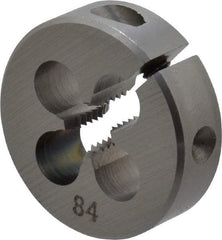OSG - #10-32 UNF Thread, 13/16" Outside Diam High Speed Steel Round Die - 1/4" Thick, Right Hand Thread, Adjustable - Exact Tool & Supply