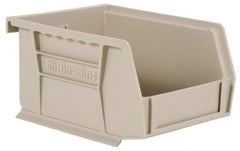 Akro-Mils - 10 Lb. Load Capacity, 5-3/8" Deep, Gray Polymer Hopper Stacking Bin - 3" High x 4-1/8" Wide x 5-3/8" Long - Exact Tool & Supply
