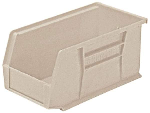 Akro-Mils - 30 Lb. Load Capacity, 10-7/8" Deep, Gray Polymer Hopper Stacking Bin - 5" High x 5-1/2" Wide x 10-7/8" Long - Exact Tool & Supply