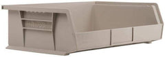 Akro-Mils - 60 Lb. Load Capacity, 10-7/8" Deep, Gray Polymer Hopper Stacking Bin - 5" High x 16-1/2" Wide x 10-7/8" Long - Exact Tool & Supply