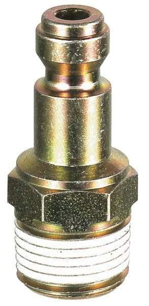 Prevost - 3/8 Male NPT Tru-Flate Automotive Pneumatic Hose Connector - Composite, 1/4" Body Diam - Exact Tool & Supply