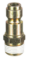 Prevost - 1/2 Male NPT Tru-Flate Automotive Pneumatic Hose Connector - Composite, 3/8" Body Diam - Exact Tool & Supply