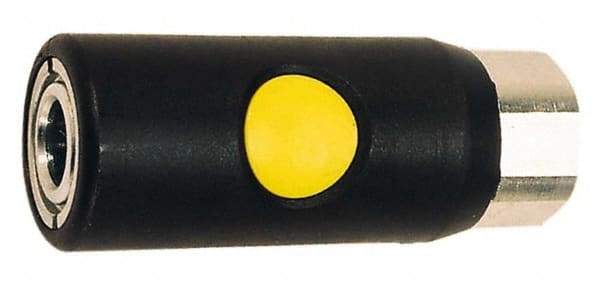 Prevost - 3/8 Female NPT ARO Pneumatic Hose Safety Coupler - Composite, 1/4" Body Diam - Exact Tool & Supply