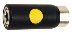 Prevost - 3/8 Female NPT ARO Pneumatic Hose Safety Coupler - Composite, 1/4" Body Diam - Exact Tool & Supply