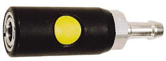 Prevost - Hose Barb ARO Pneumatic Hose Safety Coupler - Composite, 1/4" Body Diam, 1/4" Hose ID - Exact Tool & Supply