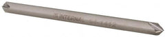 Made in USA - 1/8" Diam 4 Flute Double End Solid Carbide Chamfer Mill - Exact Tool & Supply