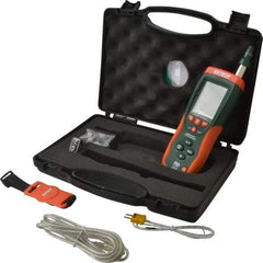 Extech - 14 to 140°F, 0 to 100% Humidity Range, Psychrometer - 2% Relative Humidity Accuracy, 0.1° Resolution - Exact Tool & Supply