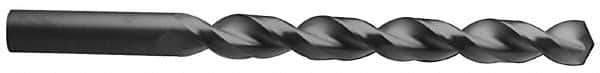 Hertel - 9/64" 135° Solid Carbide Jobber Drill - Right Hand Cut, Parabolic Flute, 2-1/2" OAL, Split Point - Exact Tool & Supply