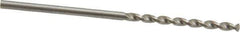 Walter-Titex - 1/16" 130° High Speed Steel Jobber Drill - Oxide Finish, Right Hand Cut, Parabolic Flute, Straight Shank, 1-11/16" OAL, Standard Point - Exact Tool & Supply