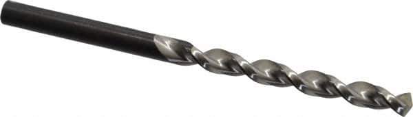 Walter-Titex - #5 130° High Speed Steel Jobber Drill - Oxide Finish, Right Hand Cut, Parabolic Flute, Straight Shank, 3-3/8" OAL, Standard Point - Exact Tool & Supply