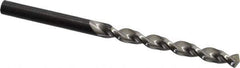 Walter-Titex - #5 130° High Speed Steel Jobber Drill - Oxide Finish, Right Hand Cut, Parabolic Flute, Straight Shank, 3-3/8" OAL, Standard Point - Exact Tool & Supply