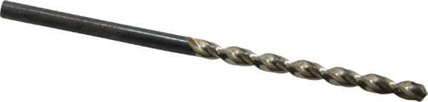 Walter-Titex - #36 130° High Speed Steel Jobber Drill - Oxide Finish, Right Hand Cut, Parabolic Flute, Straight Shank, 2-13/32" OAL, Standard Point - Exact Tool & Supply