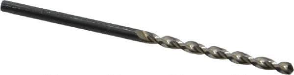 Walter-Titex - #42 130° High Speed Steel Jobber Drill - Oxide Finish, Right Hand Cut, Parabolic Flute, Straight Shank, 2-1/4" OAL, Standard Point - Exact Tool & Supply