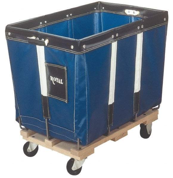 Royal Basket Trucks - 42" Long x 30" Wide x 36" High, Red Vinyl Replacement Liner - Use with Royal - 18 Bushel Capacity Basket Trucks - Exact Tool & Supply