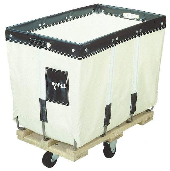 Royal Basket Trucks - 700 Lb Load Capacity, 18 Bushels, Canvas Basket Truck - 30" Wide x 42" Long x 36" High - Exact Tool & Supply