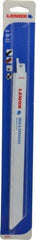 Lenox - 10" Long x 3/4" Thick, Carbide Reciprocating Saw Blade - Straight Profile, Continuous Edge, Universal Shank - Exact Tool & Supply
