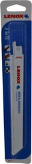 Lenox - 8" Long x 3/4" Thick, Carbide Reciprocating Saw Blade - Straight Profile, Continuous Edge, Universal Shank - Exact Tool & Supply