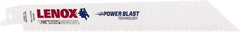 Lenox - 8" Long x 3/4" Thick, Bi-Metal Reciprocating Saw Blade - Tapered Profile, 10 to 14 TPI, Toothed Edge, Universal Shank - Exact Tool & Supply