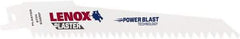 Lenox - 6" Long x 3/4" Thick, Bi-Metal Reciprocating Saw Blade - Tapered Profile, 6 TPI, Toothed Edge, Universal Shank - Exact Tool & Supply