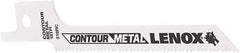 Lenox - 3-5/8" Long x 5/16" Thick, Bi-Metal Reciprocating Saw Blade - Tapered Profile, 18 TPI, Toothed Edge, Universal Shank - Exact Tool & Supply
