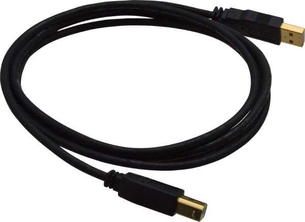 Tripp-Lite - 6' Long, USB A/B Computer Cable - Black, Male x Male - Exact Tool & Supply